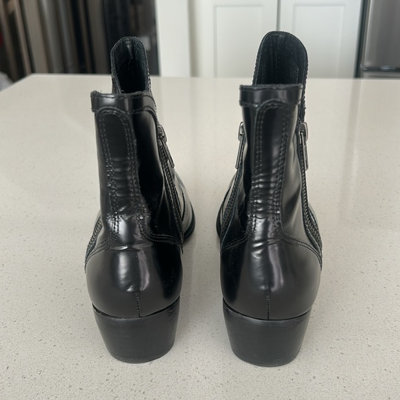 Seychelles Lucky Penny Patent Leather Booties Black Size 8 - Picture 11 of 16